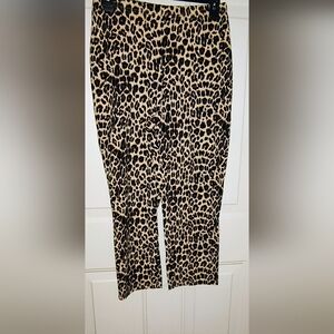 Women With Control Leopard Print Women's Pants Size Medium